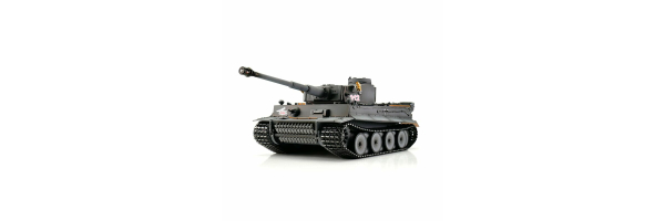 RC TIGER 1/16° - CHAR RADIO COMMANDE TIGRE with AIRSOFT GUN