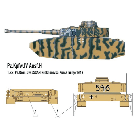 Panzer IV  Ausf.H. 1SS-Pz.Gren.Div.LSSAH Prokhorovka Kursk bulge 1943