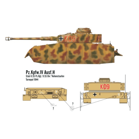 Panzer IV  Ausf.H Stab II.SS Pz.Rgt 9-SS Div. Hohenstaufen Tarnopol 1944