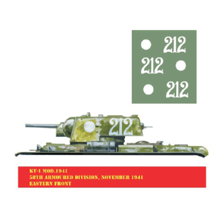 KV-1 Mod 1941 58 Th. Div. November 1941 Eastern front
