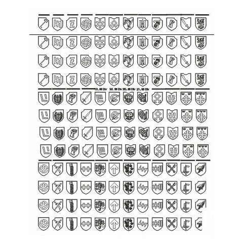 Division marks of the Waffen-SS