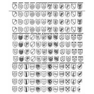 Division marks of the Waffen-SS