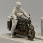 SOL - 1/16 Zündapp KS 750 with Trooper, model kit