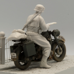 SOL - 1/16 Zündapp KS 750 mit Fahrer, Bausatz