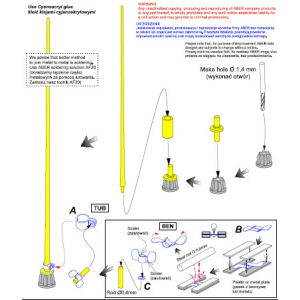 ABER, for 1/16 tanks, german 2m antenna