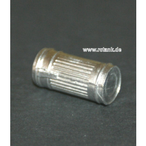 Metal gas mask container in 1/16, unpainted