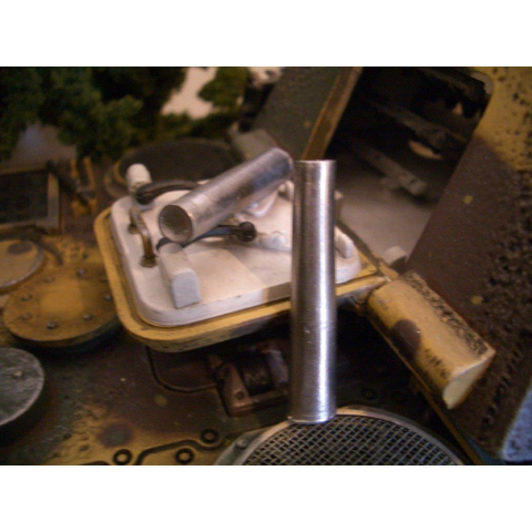 Douille de grenade 8.8 cm en métal 1/16, non peint 