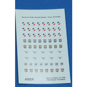 ABER - decals, badges German Helmets