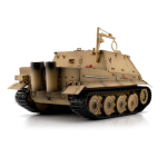 Taigen Sturmtiger, Version Sand in 1:16 mit IR-System, Rohrrückzug, Xenonblitz und V3 Platine