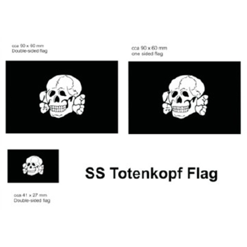 German Flag set Totenkopf for 1/16 Panzer