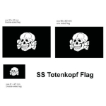 German Flag set Totenkopf for 1/16 Panzer