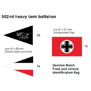 German Flag set  502nd heavy battalion