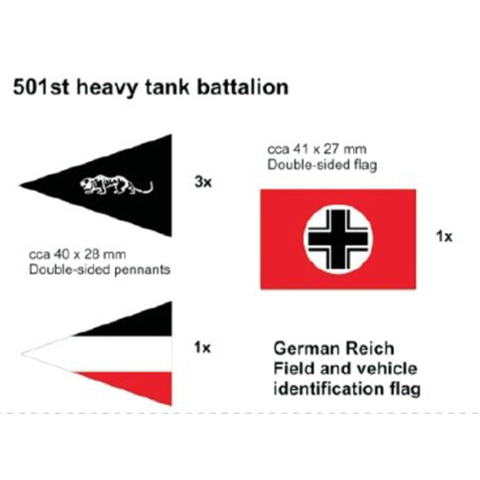 Deutsches Fahnenset 501 Panzer Division
