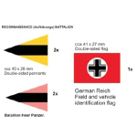 Ensemble de drapeau allemand reconnaissance