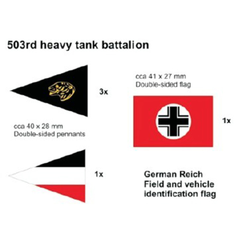 German Flag set  503 Schwere Panzerabteilung 503 "Feldherrenhalle"