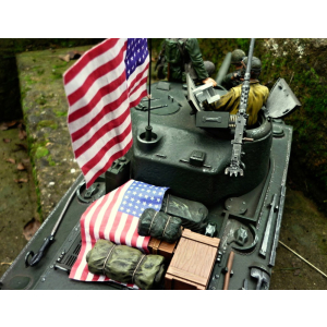 USA Fahnenset (3 Stück) für 1/16 Panzer