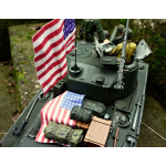 USA Fahnenset (3 Stück) für 1/16 Panzer