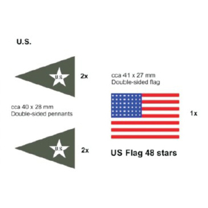 Ensemble de drapeau US