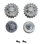 Panther G - lower hull and road wheels, made of metal (with ball bearings) + metal sprocket/Idler wheels