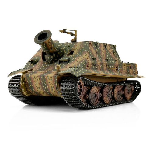 Taigen Sturmtiger, camouflage version metal edition 1:16 with gun recoil system, Xenon flash, IR battle unit, V3 board and transport wooden box