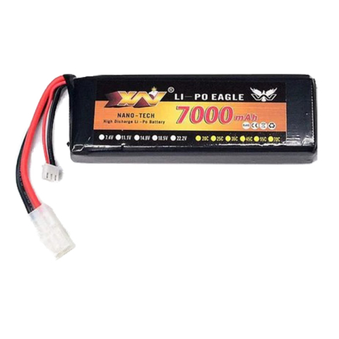 Akku Lipo 7,4V 7000mah 35C 2S T-Plug Stecker / JST