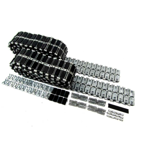 Leopard 2A6 - HQ metal tracks with rubber pads, Heng Long or Tamiya