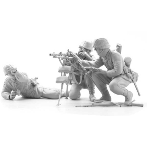 SOL - 1/16 MG 34 team avec lafette (3 Figurines)