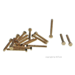 Hexagon model screw M1.0 made of brass, 32 pieces 