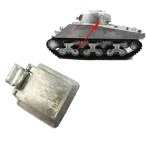Sherman - movable turret side hatch cover, made of metal