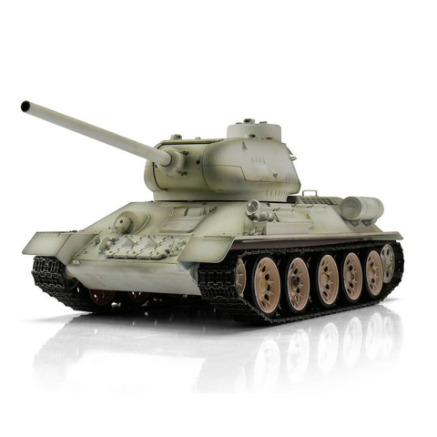METALL EDITION T-34/85  2.4 GHz Metallwanne + Stahlgetriebe + Metallketten + Metallturm + BB Einheit