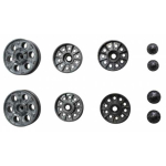 T-34 - drive sprockets and idlers wheels, made of metal with ball bearings, Heng Long