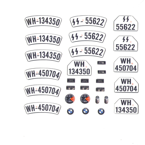 1/6 Autocollant pour moto BMW