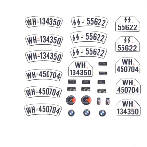 1/6 STICKER for BMW motorcycle