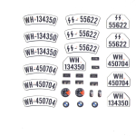 1/6 Autocollant pour moto BMW