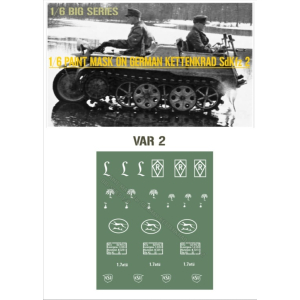 1/6 Schablone für Kettenkrad