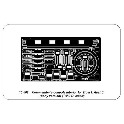 ABER - Tiger I Frühversion, Basis-Set Kommandantenkuppel