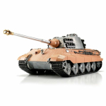 Taigen Königstiger, unlackiert in der Metall-Edition 1:16 mit IR-System, Rohrrückzug, Xenonblitz und Platine V3