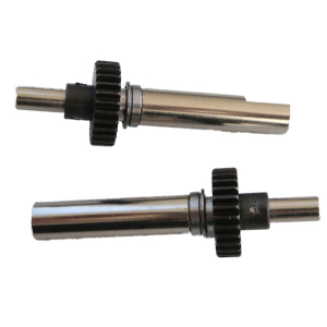 Drive axles with long shaft and steel pinion