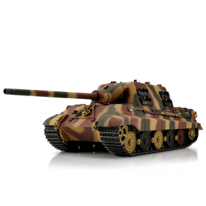 Taigen Jagdtiger, camouflage version metal edition 1:16 with gun recoil system, Xenon flash, IR battle unit, V3 board and transport wooden box