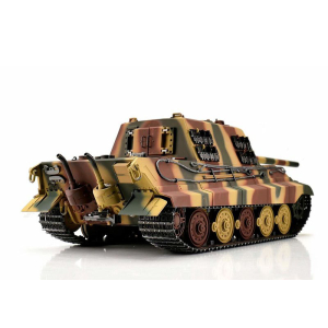 Taigen Jagdtiger, camouflage version metal edition 1:16 with gun recoil system, Xenon flash, IR battle unit, V3 board and transport wooden box