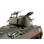 Taigen M4A3 Sherman (75mm), Version grün in der Metall-Edition 1:16 mit BB-Einheit, Platine V3 und Transportbox aus Holz 