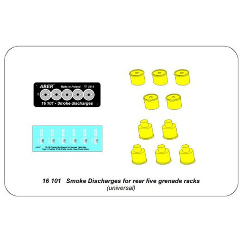 ABER - smoke discharges for rear, 5 grenade racks