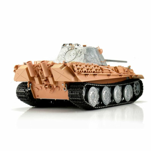 Taigen V3 -  1:16 Panther F + 360° Metallturm und Wanne+ Metall Edition + Taigen Rohrrückzug