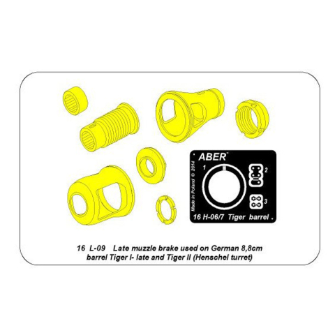 ABER - Tiger I  Spätversion / Königstiger Henschel, Mündungsbremse für 8,8 cm Kanone