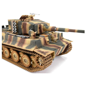 2.4 GHz TIGER I SPÄT + Metallwanne +Metallgetriebe + Metallketten + Rohrrückzugsystem + IR System + Rauch und Sound