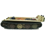 Panther G/F/Jagdpanther - Unterwanne, komplett aus Metall inkl. Räder, Metallketten + Stahlgetriebe und Rauchmodul