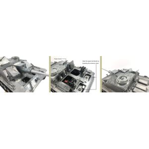 StuG III - Chassis supérieur full métal +...