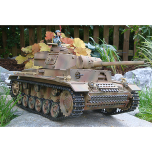 Taigen 2.4 GHz  Panzer III Special edition + BB shoot...