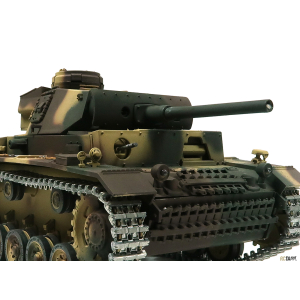 360° Metall Edition Taigen 2.4 GHz Panzer III + Rohrrückzug + Rauch und Sound + IR System 