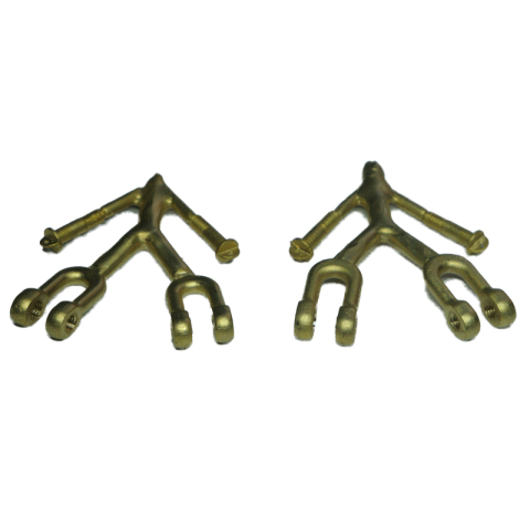 WECOHE - Fine Line, crochet de remorquage en laiton (4 pcs)